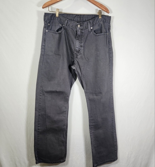 Vintage 514 Levi's Gray Relaxed Fit Jeans Straight Leg - Picture 1 of 10